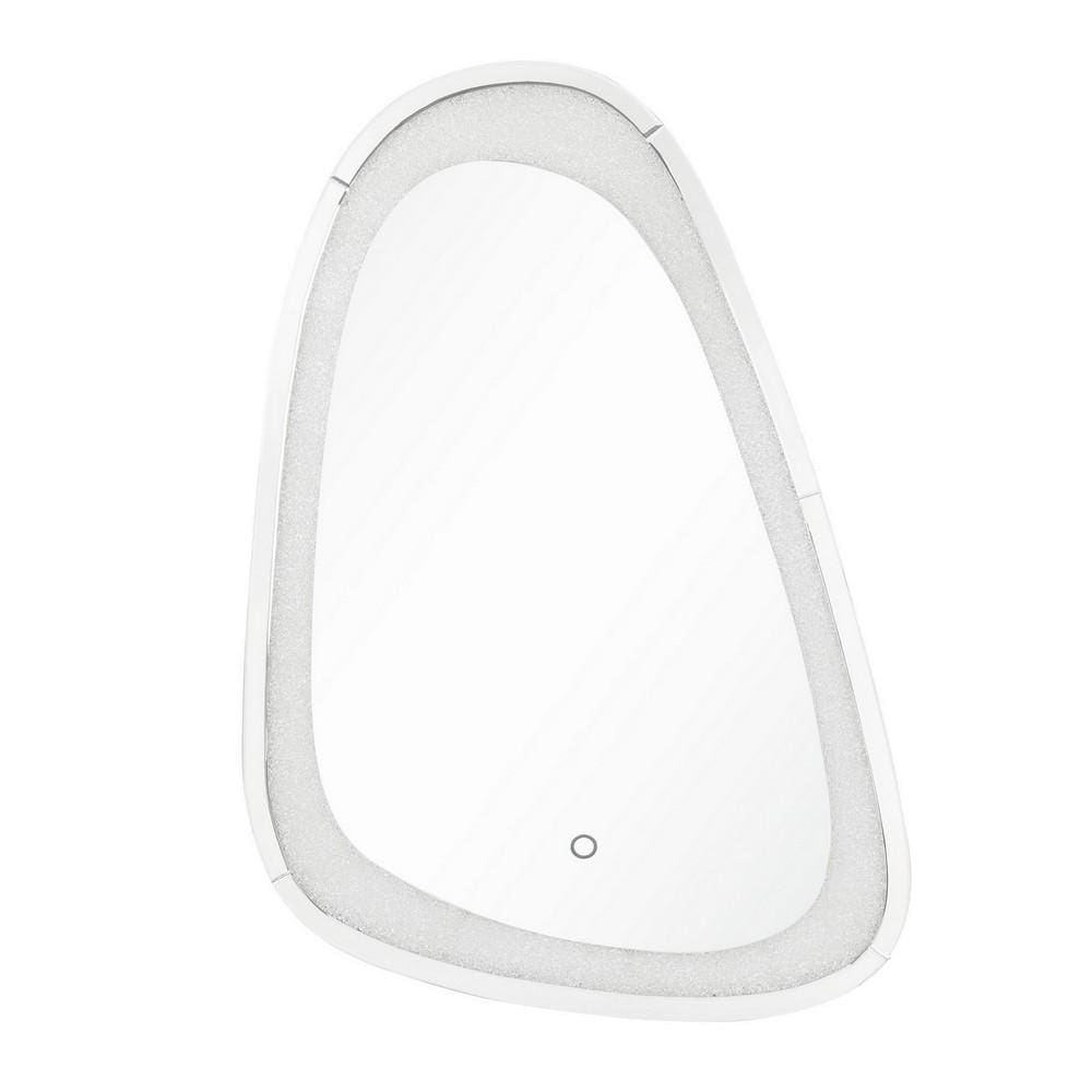 Kai Wall Mirror | Irregular Beveled | Touch LED | Silver