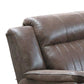 Fabric Manual Recliner Chair with Pillow Top Arms Brown By Casagear Home BM232604