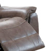Fabric Manual Recliner Chair with Pillow Top Arms Brown By Casagear Home BM232604