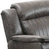 Fabric Manual Recliner Chair with Pillow Top Arms Gray By Casagear Home BM232607