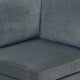 37 Inches Fabric Upholstered Wooden Corner Wedge Gray By Casagear Home BM232629