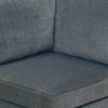 37 Inches Fabric Upholstered Wooden Corner Wedge Gray By Casagear Home BM232629
