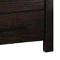 Wooden Nightstand with Metal Bar Handles and Two Drawers Dark Brown By Casagear Home BM232679