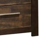 Wooden Nightstand with Two Drawers and Metal Bar Handles Brown By Casagear Home BM232685