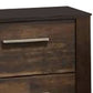 Wooden Nightstand with Two Drawers and Metal Bar Handles Brown By Casagear Home BM232685