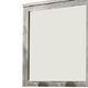 Wall Mirror with Rectangular Frame and Molded Details Gray By Casagear Home BM232688