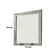 Wall Mirror with Rectangular Frame and Molded Details Gray By Casagear Home BM232688