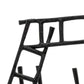 24 Inch Metal Ladder Sculpture with Stable Base Black By Casagear Home BM232704