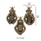 Polyresin Monkey Accent Decor Set of 3 Gold By Casagear Home BM232727