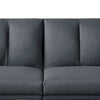 Adjustable Upholstered Sofa with Track Armrests and Angled Legs Light Gray By Casagear Home BM233094
