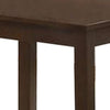 3 Piece Transitional Coffee Table and End Table with Block Legs Brown By Casagear Home BM233096