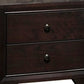 Transitional Wooden Nightstand with Two Spacious Drawers Brown By Casagear Home BM233159