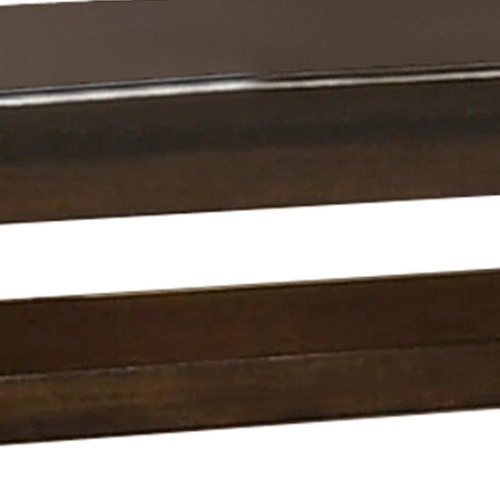 Wooden Console Table with One Open Shelf Brown By Casagear Home BM233168