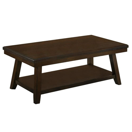 Coffee Table | Wood | One Open Shelf | Brown
