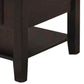 Wooden Coffee Table with 2 Spacious Drawers Black By Casagear Home BM233173