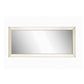 Rectangular Shaped Floor Mirror with Beveled Edge Silver By Casagear Home BM233236