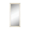 Rectangular Shaped Floor Mirror with Beveled Edge, Silver By Casagear Home