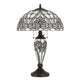 Table Lamp | Glass | Umbrella Shade | Pull Chain Switch | Gray