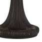 120 Watt Tiffany Table Lamp with Engraved Base Multicolor By Casagear Home BM233347