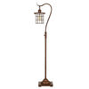 Floor Lamp | Metal Downbridge Design | Caged Shade | 60" | Rustic Bronze