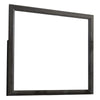39 Inch Contemporary Wooden Frame Mirror, Gray By Casagear Home