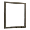 Transitional Wood Frame Mirror | 35" | Gray