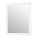 Contemporary Wood Frame Mirror | 32" | White