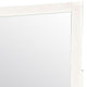 32 Inch Contemporary Style Wooden Frame Mirror White By Casagear Home BM233733