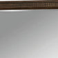 42 Inch Rectangular Wooden Frame Transitional Mirror Brown By Casagear Home BM233754