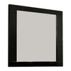 Mirror | Rectangular Wood Frame | 37" | Black