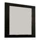 Mirror | Rectangular Wood Frame | 37" | Black