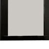 37 Inch Rectangular Mirror with Wooden Frame Black By Casagear Home BM233769