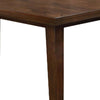 Rectangular Wooden Dining Table with Tapered Block Legs Brown By Casagear Home BM233842