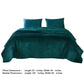 Bann 3 Piece King Quilt Set with Geometric Design Green By Casagear Home BM233899