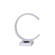 Table Lamp | Metal | C Shaped | USB Plugin | White