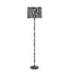 Floor Lamp | Fabric Wrapped | Animal Print | White & Black