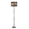 Floor Lamp | Fabric Wrapped | Animal Print | Yellow & Black