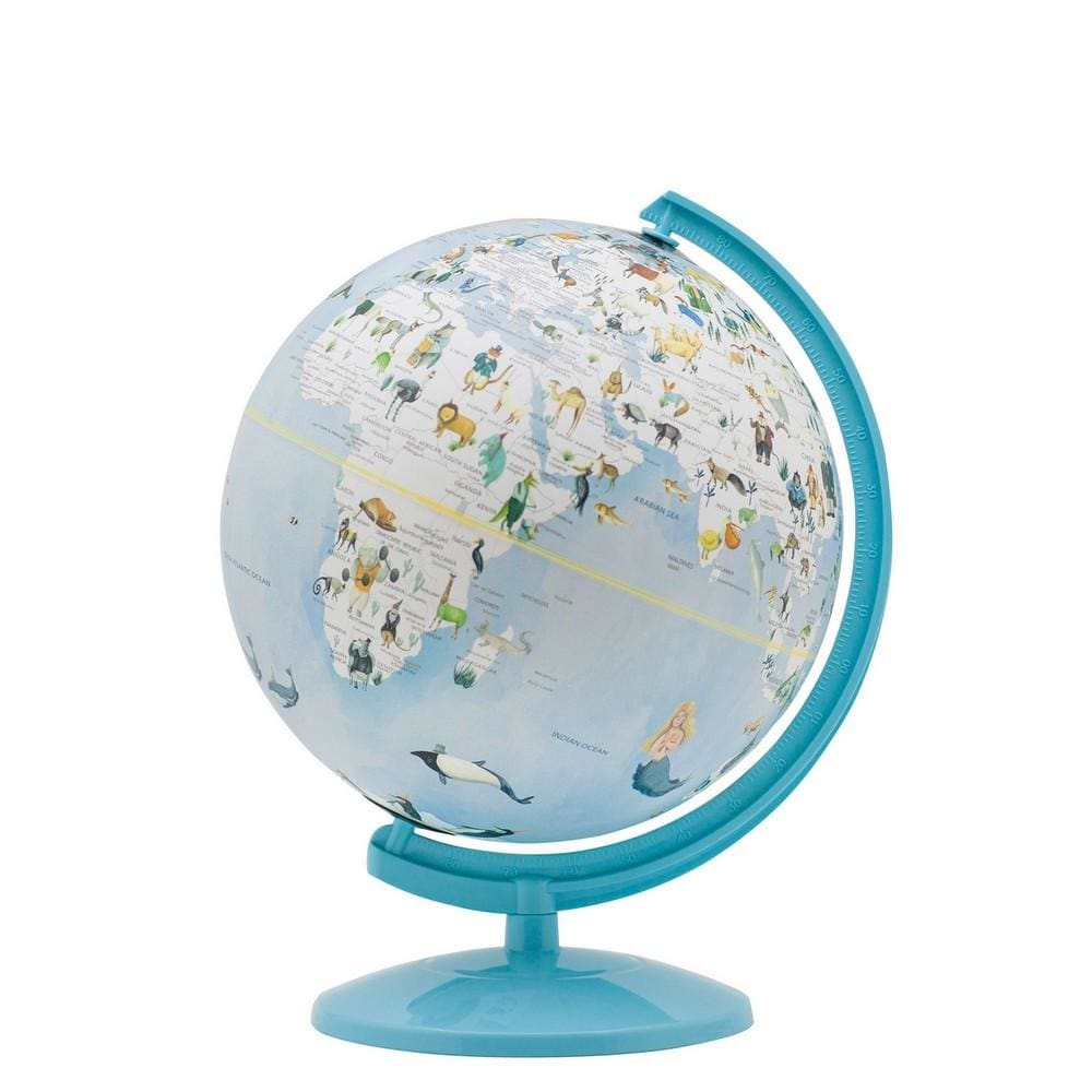 Night Light | Acrylic Globe Design | Animal Print | Blue