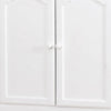 51 Inch 2 Drawer Wooden Armoire with Arched Base White By Casagear Home BM235459