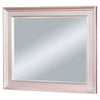 64 Inch Contemporary Style Wooden Frame Mirror, Rose Pink By Casagear Home