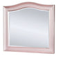 46 Inch Contemporary Style Wooden Frame Mirror, Rose Pink By Casagear Home