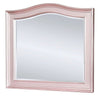 Contemporary Wood Frame Mirror | 46" | Rose Pink
