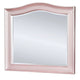 Contemporary Wood Frame Mirror | 46" | Rose Pink