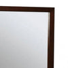 32 Inch Transitional Style Wooden Frame Mirror Cherry By Casagear Home BM235474