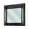 Contemporary Wood Mirror | 46" | Metallic Gray