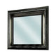 Contemporary Wood Mirror | 46" | Metallic Gray