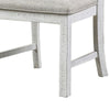 Open Scroll Back Wooden Side Chair with Padded Seat Set of 2 White By Casagear Home BM235502