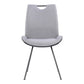 Curved Back Dining Chair with Bucket Design Seat Set of 2 Gray - BM237187 By Casagear Home BM237187