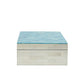 Herringbone Top Storage Box Set of 2 Blue and White - BM237393 By Casagear Home BM237393