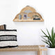 Wall Decor | Rattan Tray | Semicircular Accents | Brown